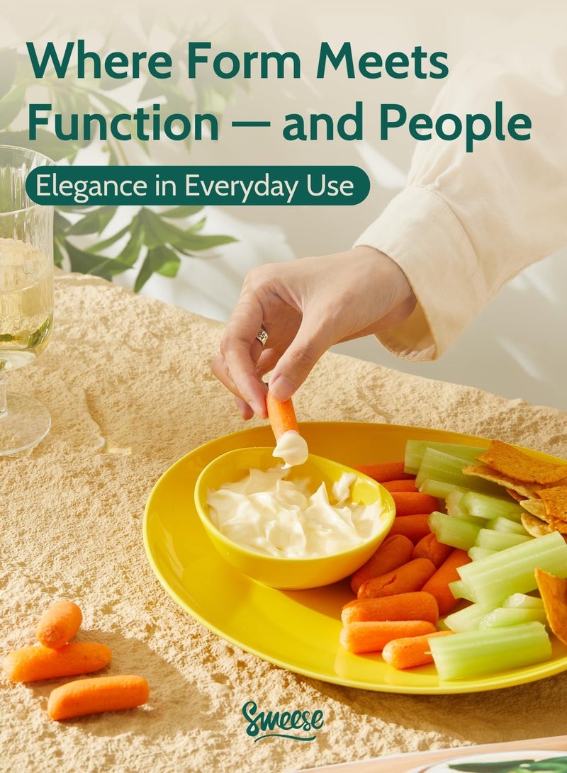 Sweese 4 oz Very Small Porcelain Bowls - Set of 6 Sauce, Salsa, Dipping, Ceramic Bowls for Condiments & Charcuterie - Rainbow Colored - Image 5